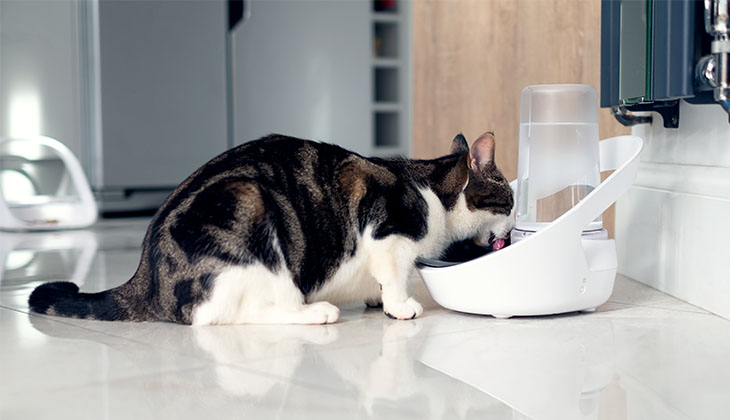 مياه شرب القطط